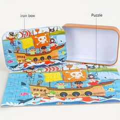 Cartoon Animal Puzzles Montessori Learning Toy