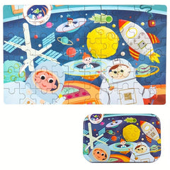 Cartoon Animal Puzzles Montessori Learning Toy