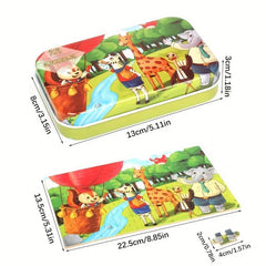 Cartoon Animal Puzzles Montessori Learning Toy