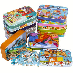 Cartoon Animal Puzzles Montessori Learning Toy