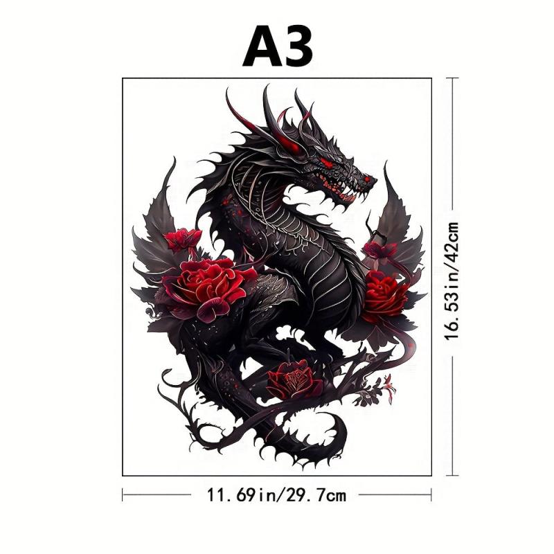 Dragon Wooden Animal Shaped Puzzle for Children and Adults