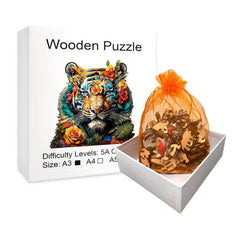 Unique Wooden Animal Puzzles with Gift Packaging