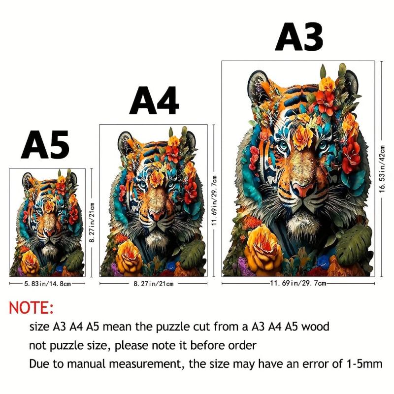 Unique Wooden Animal Puzzles with Gift Packaging