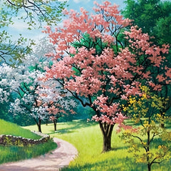 Spring Blossoms 1000 Pieces Paper Puzzle 75X50cm