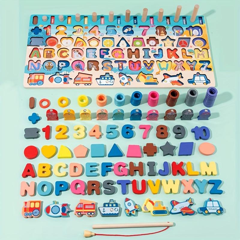 Montessori Wooden Geometric Shape Recognition Puzzle