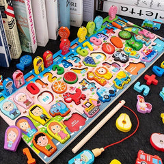 Montessori Wooden Geometric Shape Recognition Puzzle