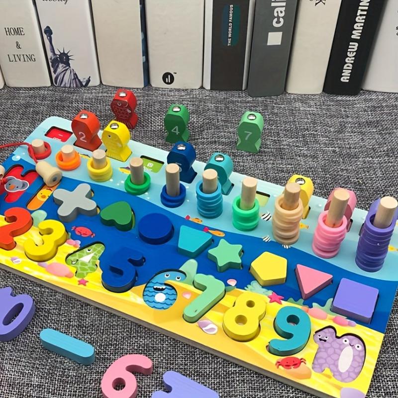 Montessori Wooden Geometric Shape Recognition Puzzle