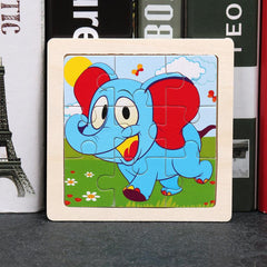 Wooden Animal Jigsaw Puzzle Toy for Kids