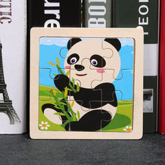 Wooden Animal Jigsaw Puzzle Toy for Kids