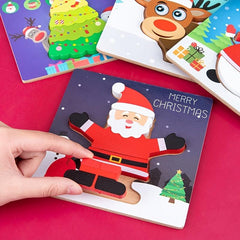 Montessori Puzzles for Preschool Kids - Shape & Recognition - Christmas Gift
