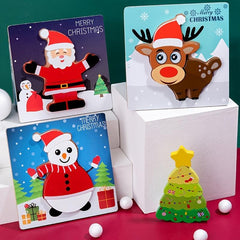 Montessori Puzzles for Preschool Kids - Shape & Recognition - Christmas Gift