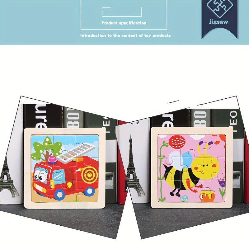 Kids 4x4 Animal Transportation Puzzle Set for Christmas and Halloween