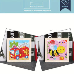 Kids 4x4 Animal Transportation Puzzle Set for Christmas and Halloween