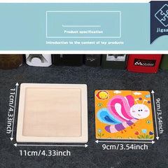 Kids 4x4 Animal Transportation Puzzle Set for Christmas and Halloween