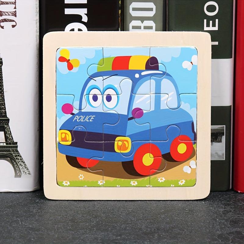 Kids 4x4 Animal Transportation Puzzle Set for Christmas and Halloween
