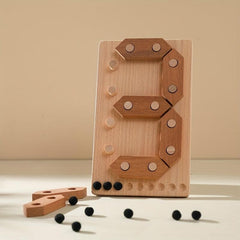 Wooden Number Puzzle Toy for Toddlers