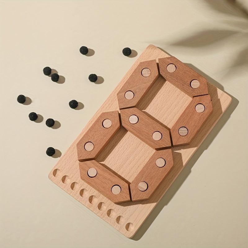 Wooden Number Puzzle Toy for Toddlers