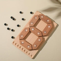 Wooden Number Puzzle Toy for Toddlers