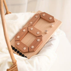 Wooden Number Puzzle Toy for Toddlers