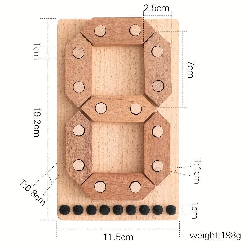 Wooden Number Puzzle Toy for Toddlers