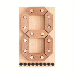 Wooden Number Puzzle Toy for Toddlers