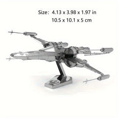 DIY 3D Metal Puzzle Poda Melon X wing Fighter Christmas Gift