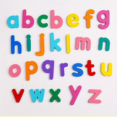 Wooden Preschool Matching Letter Game Toys - Develop Alphabet Word Spelling