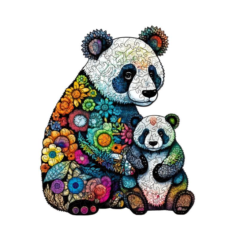 Wooden Panda Jigsaw Puzzle Animal Shaped Adult Hard Difficult Puzzle Toy