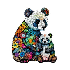 Wooden Panda Jigsaw Puzzle Animal Shaped Adult Hard Difficult Puzzle Toy