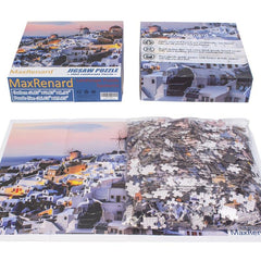 MaxRenard 1000-Piece Santorini Jigsaw Puzzle Landscape