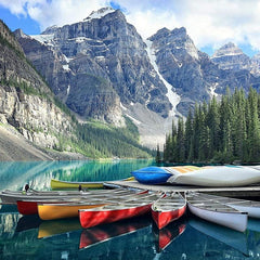1000-Piece Mountain Lake Boats Jigsaw Puzzle
