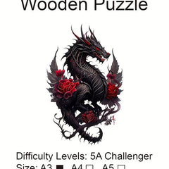 Flying Dragon Wooden Puzzle for Kids