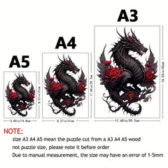 Flying Dragon Wooden Puzzle for Kids