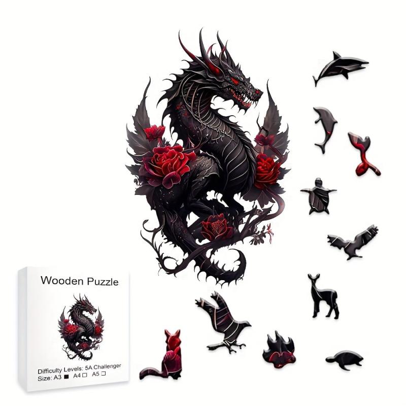 Flying Dragon Wooden Puzzle for Kids