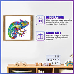 3D Wooden Chameleon Puzzle for Adults