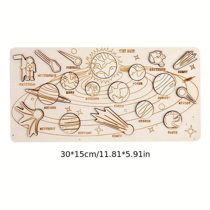 Early Education Astronomy Toys Solar System Puzzle Game Boards
