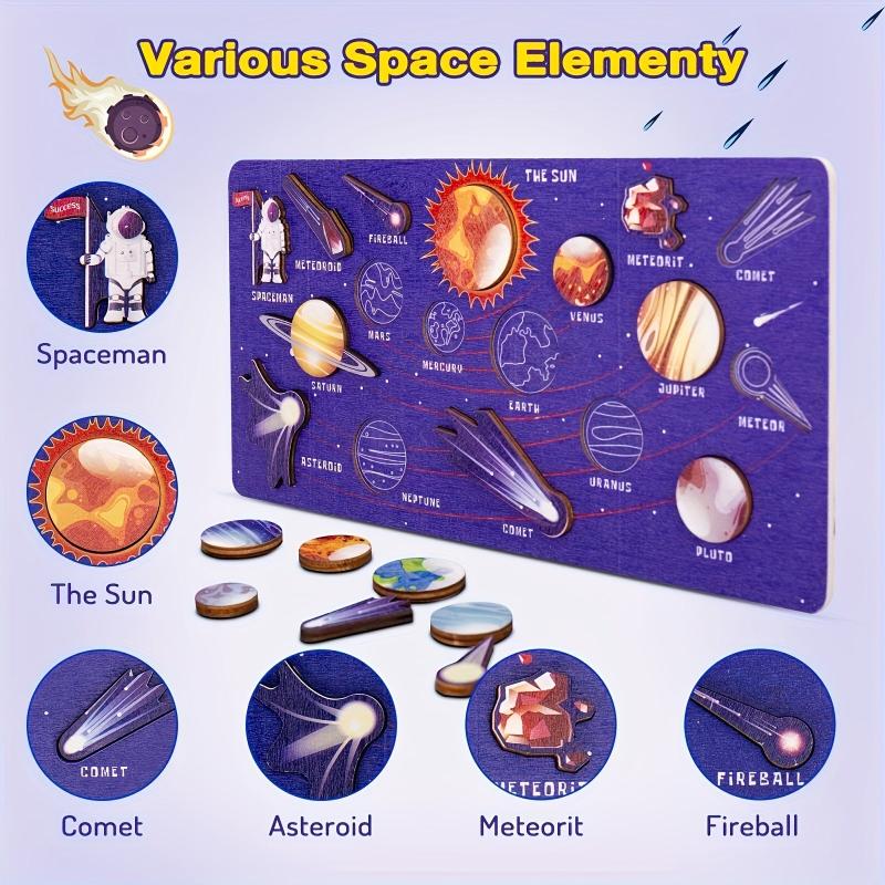 Early Education Astronomy Toys Solar System Puzzle Game Boards