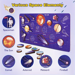 Early Education Astronomy Toys Solar System Puzzle Game Boards