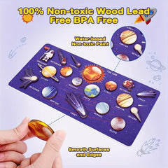 Early Education Astronomy Toys Solar System Puzzle Game Boards