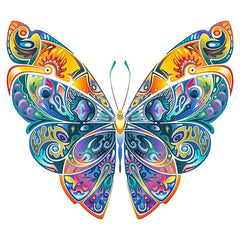 Colorful Butterfly Wooden Puzzle for Kids and Adults