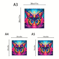 Butterfly Wooden Puzzle Game Fun Gift for Family & Friends