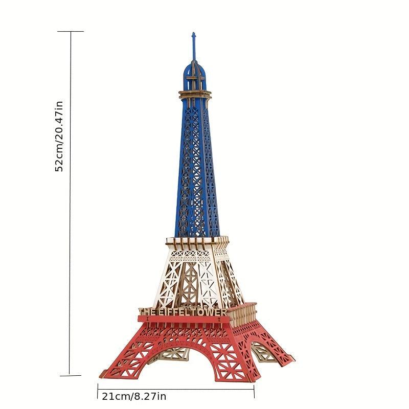 Wooden Paris Iron Tower 3D Jigsaw Puzzle Educational Toy