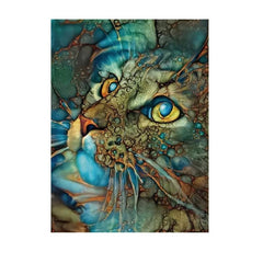 Melancholy Cat Wooden Puzzle Toys For Adults and Children