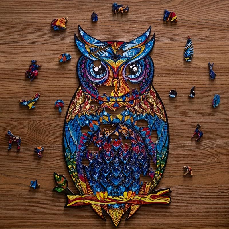 Owl Wooden Puzzle in Box