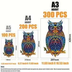 Owl Wooden Puzzle in Box