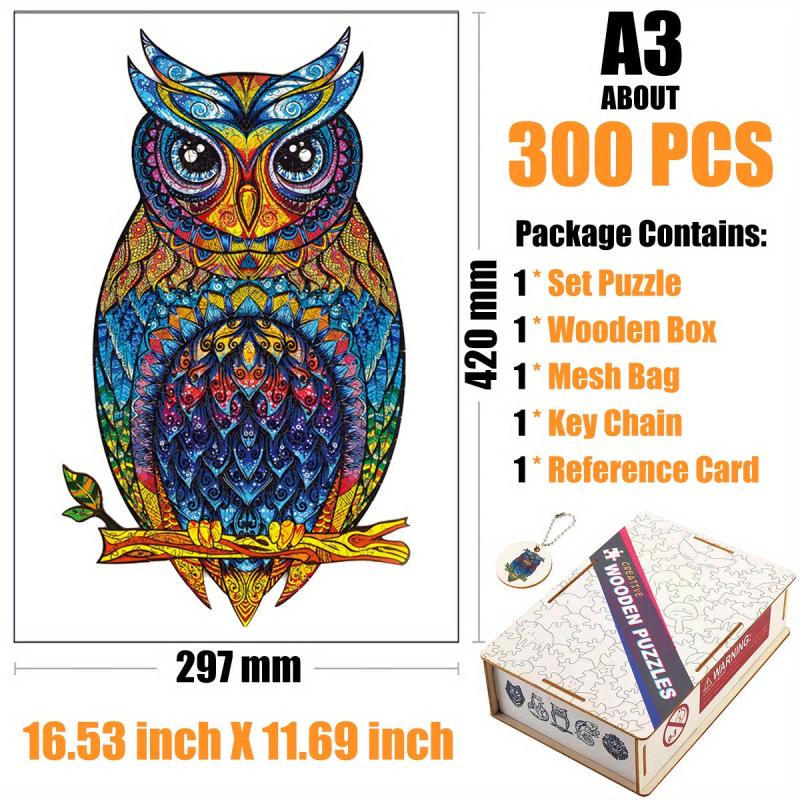 Owl Wooden Puzzle in Box