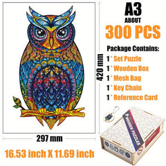 Owl Wooden Puzzle in Box