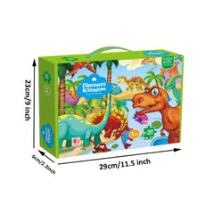 180 Pieces Jumbo Floor Puzzle for Kids - Space Animal Dinosaur Educational Toys