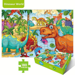 180 Pieces Jumbo Floor Puzzle for Kids - Space Animal Dinosaur Educational Toys