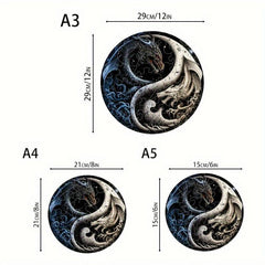 Dragon Yin Yang Wooden Puzzle Special Shaped Animal Puzzle